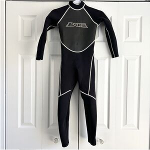 Bare Wetsuit Juniors Size 10 Black Full Length Long Sleeve